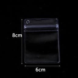 10Pcs Multi Size PVC Clear Jewelry Storage Bags Self Seal Bags Reusable for Bracelets Necklaces Rings Packaging Jewelry Display
