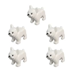Compatible Animals Building Blocks for Children MOC Golden Hair Police Dog Husky Bulldog Chihuahua Model Bricks Kids DIY Toys 5p