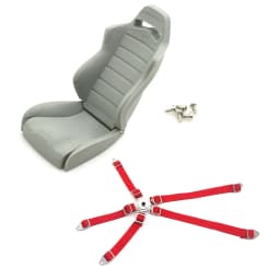 AXSPEED Simulation Rubber Driver Chair Seat & Belt for Axial Wraith 90018 90020 90031 1/10 RC Crawler Car Decoration Parts