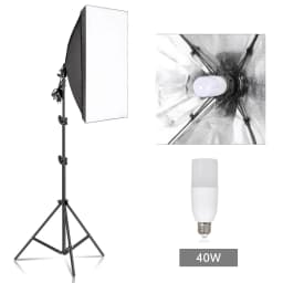 Photography Softbox Lighting Kits 50x70CM Professional Continuous Light System Soft Box For Photo Studio Equipment