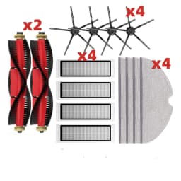 Brush Mops Hepa Filters for Roborock S5 S50 S502 S55 S6 Pure E4 for Robot 1S SDJQR01RR Vacuum Cleaner Accessories