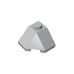 Gobricks GDS-802 ROOF TILE 2X2X1 45 DEGR.-BOT.45DEGR. compatible with lego 13548 children's DIY Educational Building Blocks Tech