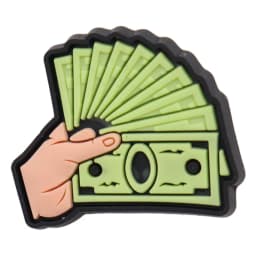 Good Quality 1-25pcs PVC Shoe Charms Money Banknote USD Symbol Purse Accessories DIY Shoes Ornaments Fit Wristbands Kids Gift