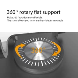 Foldable Mobile Phone Holder 360 Degree Rotating Hollowed Tablet Riser Anti Slip Tablet Holder Height Adjustable for 4.7-12 Inch
