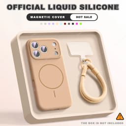 Magnetic Wrist Strap Liquid Silicone Phone Case For iPhone 11 12 13 16 17 Pro Max Air 15 14 16 Plus 16E Magsafe Lanyard Cover