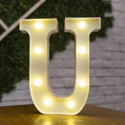 Decorative Letters Alphabet Letter LED Lights Luminous Number Lamp Night Light Wedding Proposal Party Baby Bedroom Decoration