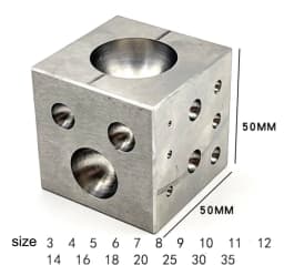 Dapping Block Professional Jeweler Metal Forming Shaping Tool for Jewelry Making