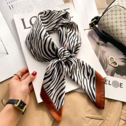 Luxury Design Silk Shawl Square Scarf For Women Satin Hijab Fashion Wraps Neckerchief Female Hair Bands Ribbon Headband Bandana