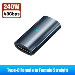240W USB C to C Adapter 40Gbps 8K 60Hz 90 Degree Converter Type C Adapter for MacBook iPhone 15 16 17 Pro Tablet High Transfer