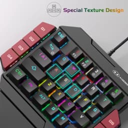 MageGee One-Handed Mini Mechanical Gaming Keyboard – 35 Keys, Hot-Swappable, Backlit, Wired for PC Laptop Desktop