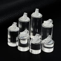 Clear Acrylic Crystal Ring Holder Jewelry Holder Display Finger Ring Stand Single Ring Display Support Holder Decorative