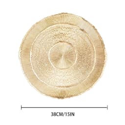 Set of 4 Table Mat Leaf Golden PVC Placemat Hollow Insulation Coaster Pads Table Bowl Home Christmas Modern Style Decor