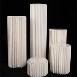 Roman Folding Column Ornaments Party Honeycomb Origami Display Stand Shop Window Wedding Decor Folding Cylindrical Flower Rack