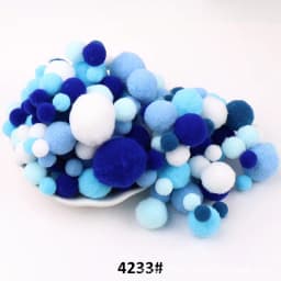 10mm To 30mm 20g Multi Size Mix Colors Pompom Fur Craft DIY Soft Pom Poms Balls Wedding Decoration Glue on Cloth Accessories