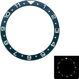 38x31.5mm C3 Green Luminous Ceramic Bezel Insert Fit for SKX007 SKX009 Watch Case NH35 NH36 Men Case Replace Parts Ring