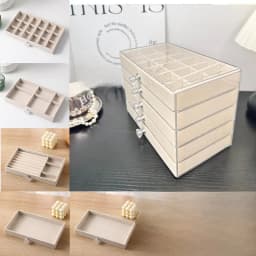 Elegant Multi-Layer Anti-Oxidation Jewelry Storage Box for Earrings Studs Necklaces High End Precise Handmade Accessories Box
