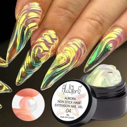 AWStorG Hema Free Poly Nail Gel 30ML Acrylic Gel Finger Extension Transparent Nail Art Extension Quick Building Soak Off UV