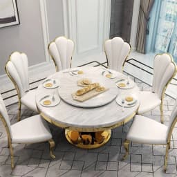 Creative Leather Dining Chairs Gold Legs Metal Apartment Fashion Living Room Chairs Waiting Relax Silla Plegable Household Items