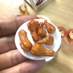 1/6 Scale Dollhouse Miniature Pizza Chicken Fried Chips Juice Mini Fast Food for Blyth BJD Doll House Kitchen Play Accessories