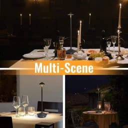 Dimmable LED Table Light 3 Color Options Rechargeable Ambient Night Lamp for Bar Counter Bedroom Bedside Home Decor Lighting
