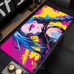 Mouse Pad Gamer Arcane Desk Mat Large Mousepad Gamer Accessories PC Computer Keyboard Deskmat League of Legends Jinx Rubber Mat