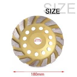 80/100/125/150/180mm Diamond Segment Grinding Cup Wheel Disc for Concrete Granite Stone Ceramic Grinding Cutting Wheel 1pc