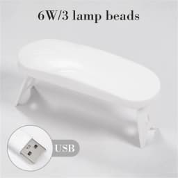 LINMANDA Mini Nail Dryer Lamp 6W LED UV Portable Nail Dryer Curing Lamp Light for Gel Based Polish with 45s/60s Timer Setting