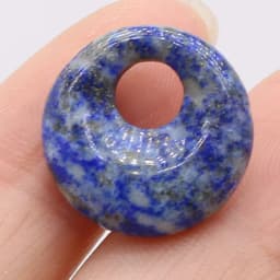 Natural Stone Beads Semi-precious Stones Round Big Hole Beads for Jewelry Making DIY Necklace Bracelet Earrings Accessories18mm