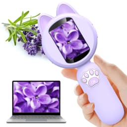 Outdoor Exploration Microscope for Kids Portable Digital Microscope with 2" IPS Screen, Summer Camping Travel STEM Toy Age 5-12