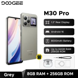 Global Version DOOGEE M30 Pro Smartphone 1.3'' Rear Display 8000mAh 6.88'' Screen 8GB RAM 256GB ROM Gemini Al Android 16 NFC