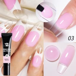 AWStorG Hema Free Poly Nail Gel 30ML Acrylic Gel Finger Extension Transparent Nail Art Extension Quick Building Soak Off UV