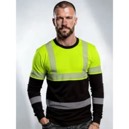 Men's Construction Workers Uniforms 3D Digital Printed Casual Round-Neck Long-Sleeved T-Shirt Comfortable T-Shirts Sportswear