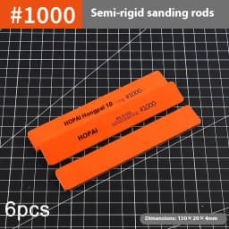 Hot Sale New 6Pcs MS-E400-1500 Semi-rigid Sanding Sticks Plastic Model Polishing Rod For DIY Assembling Model Build Tools
