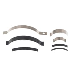 10Pcs Silver/Black C Type Sheet Spring Stainless Steel Or Manganese Steel Flat Wire Arc Clip Spring In-pipe Positioning Spring
