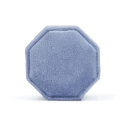 Velvet Ring Box Round Octagonal Ring Box Manufacturers Wholesale Box Proposal Three Rings Box Can Print Logo