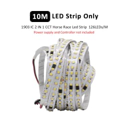 SMD2835 Water Flowing LED Strip Light DC 24V 10M Flex Ribbon Horse Race Chasing Effect 126 Diode CCT Liner Lamp with Touch Panel