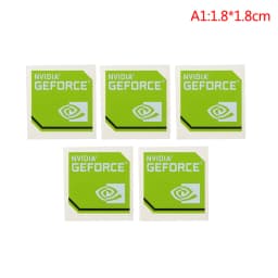5pcs/lot NVIDIA GTX GEFORCE Sticker Label decal For LAPTOP Desktop computer