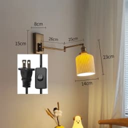 IWHD Nordic Modern LED Wall Sconce Left Right Rotate Pull Chain Switch Bedroom Restaurant Bar Beside Lamp Ceramic Stair Light