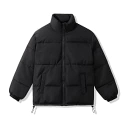 Scratch-resistant Outerwear Men Cotton Coat Men's Cotton Down Coat with Stand Collar Thickened Winter Outerwear Jacket Long