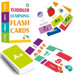58PCS Baby Flash Cards Montessori Didactic Material Words Letter Number Learn Cards Color Shape Cognition Educational Parish Toy