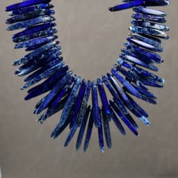 G-G 20' 2 Strands Blue Sea Sediment Jasper Top Drilled Stick Necklace Handmade Women Jewelry Gifts