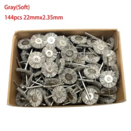19/22/25mm Polishing Brushes Soft Hard Abrasive Buffing Grinding Wheel 2.35mm Shank Dremel Accessories for Jewelry Rotary Tools