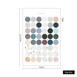 1 Sheets Retro Diary Decoration Sticker Stationery Morandi Postmark Dot Sticker DIY Journal Planner