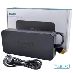 ToolkitRC ADP200 V2 Power Adapter 200W DC 19.5V 10.3A XT60 Output Model Toy Car Accessories Suitable For Charger M6D M8P M7 M9