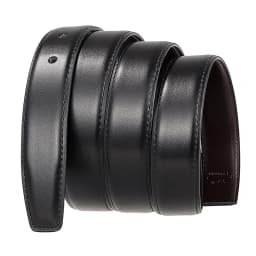 High Quality 2.8cm Width Mens Genuine Cow Leather Belts No Buckle Hole Belt For Men Male Waist Belts Strap Black