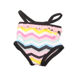 Leopard Print Wave Style Swimsuit For 43cm Baby New Born and 18 inch American doll girls, Generation Baby Clothing accessories