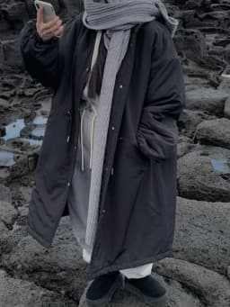 Chic Winter Women's Long Cotton Jacket Coat Drawstring Warm Outerwear Loose Fitting Parka Korean Style Commute Fashion