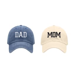 DAD MOM Embroidered Baseball Hat Men's and Women's Retro Vintage Fashion Couple Hat Hip Hop Hat