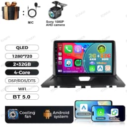Android 15 Car Radio For Peugeot Expert 2 For Citroen Jumpy For Fiat Scudo For Toyota Proace 2007-2017 IPS 360 Camera RDS QLED