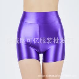 Shiny Glossy Smooth Shorts Plus Size Sexy Yoga Fitness Hot Slim Fashion Women Shorts 2025 New Fashion Sweet Oiliness ELS1
